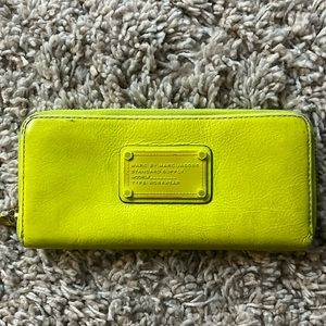 Neon yellow Marc Jacob’s wallet